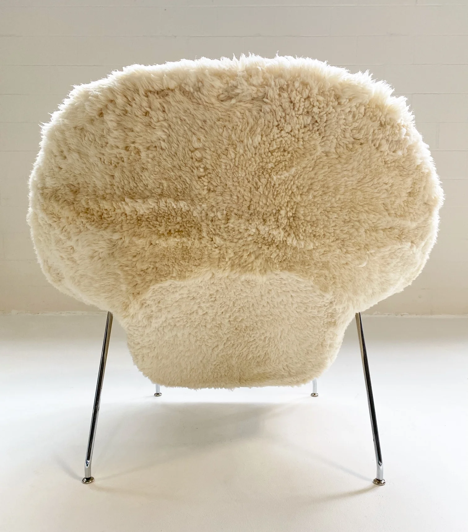 Bespoke Womb Chair and Ottoman in California Sheepskin - Image 9