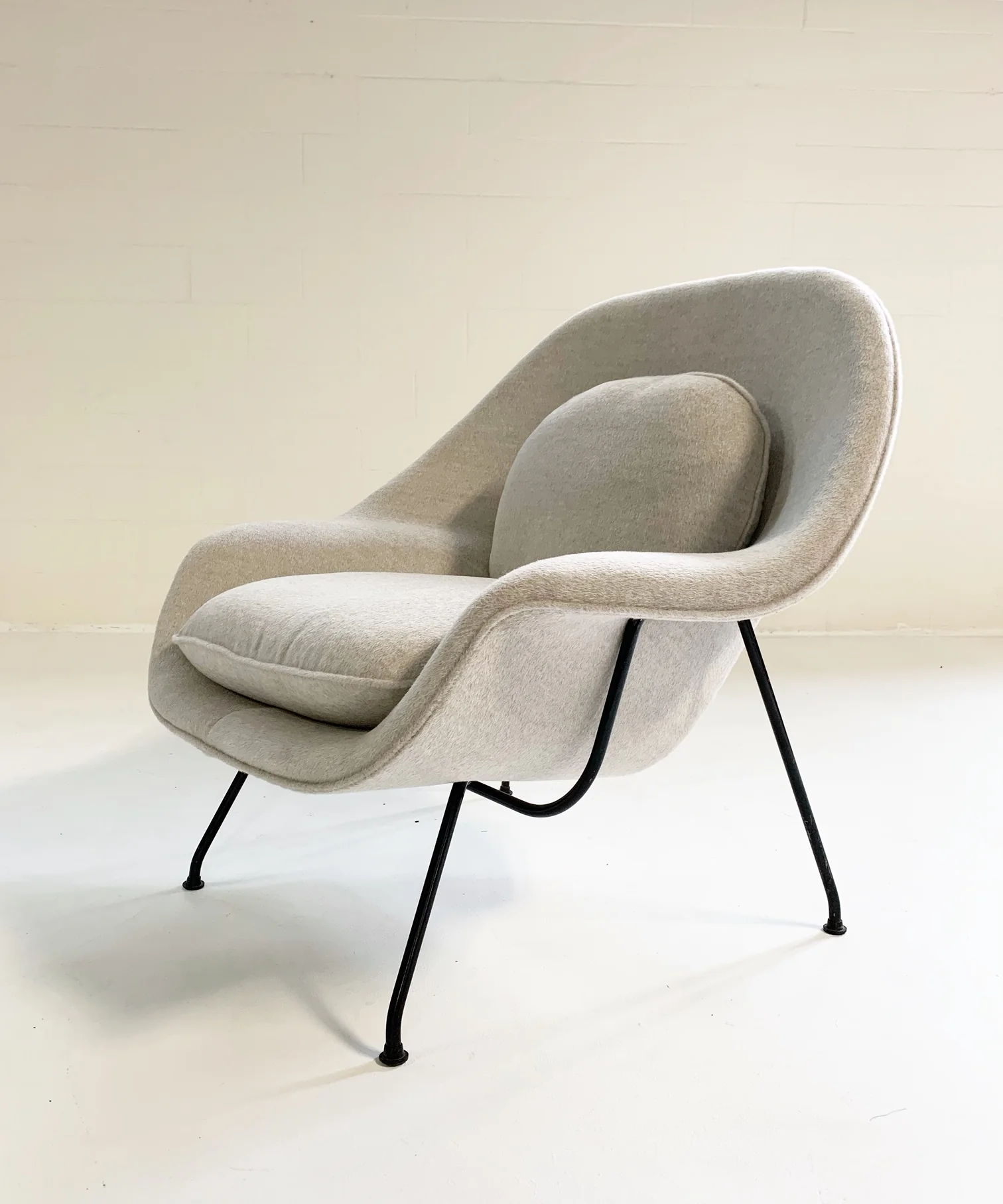 Womb Chair in Loro Piana Alpaca Wool