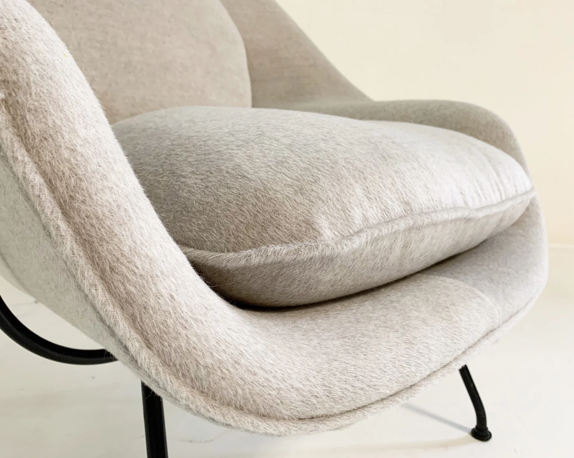 Womb Chair in Loro Piana Alpaca Wool - Image 10