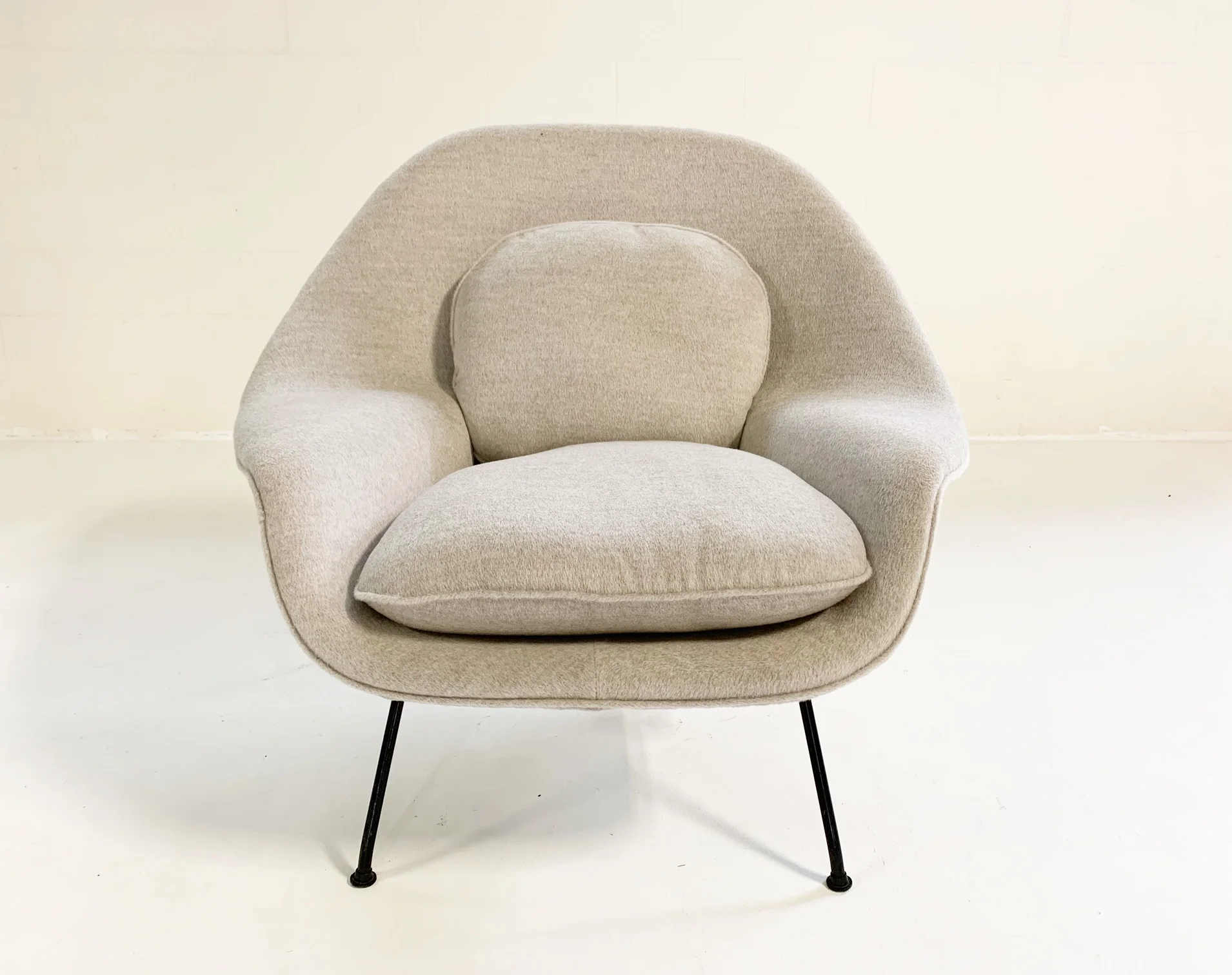 Womb Chair in Loro Piana Alpaca Wool - Image 13