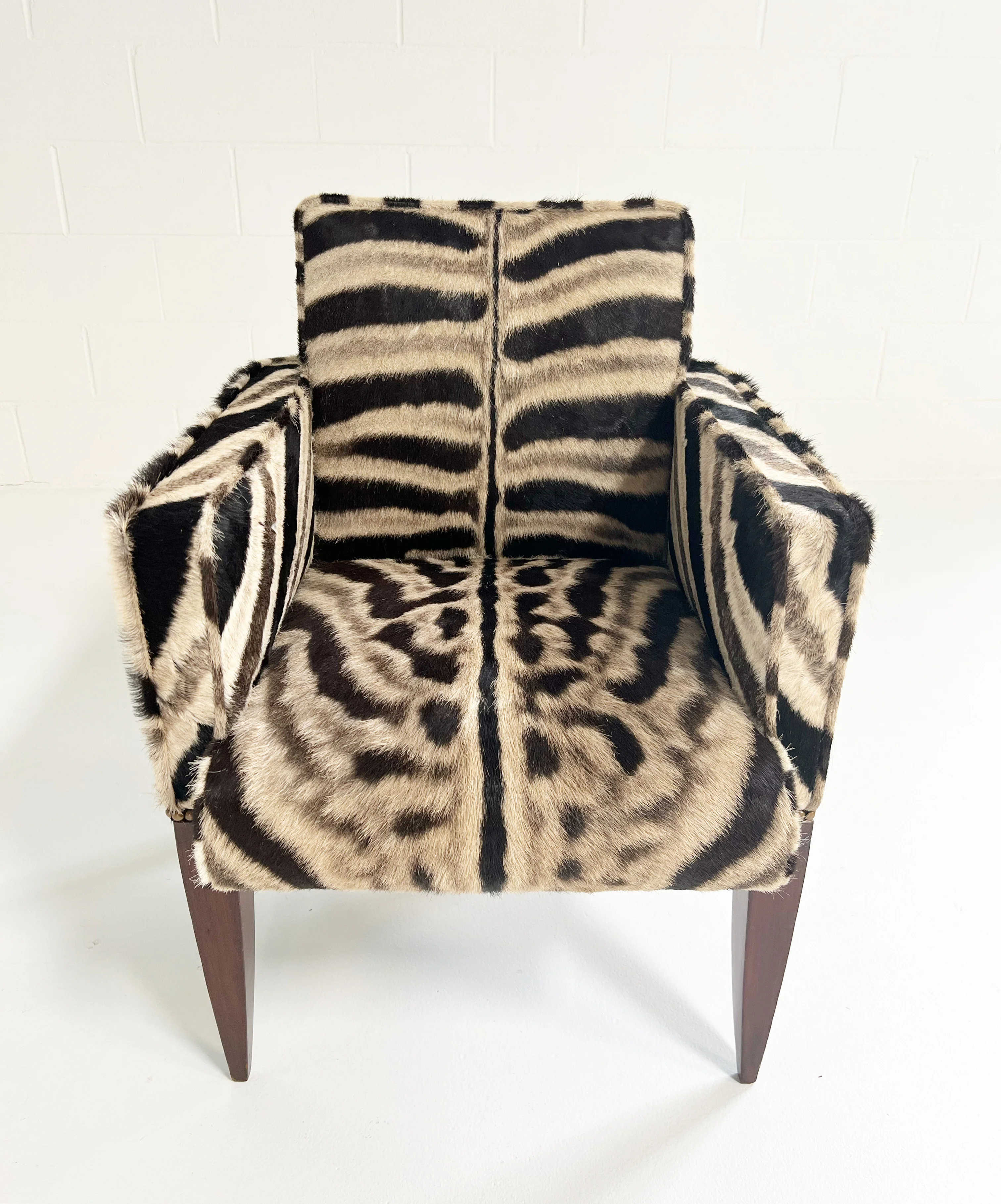 Armchair in the Style of Wormley in Zebra - Image 3