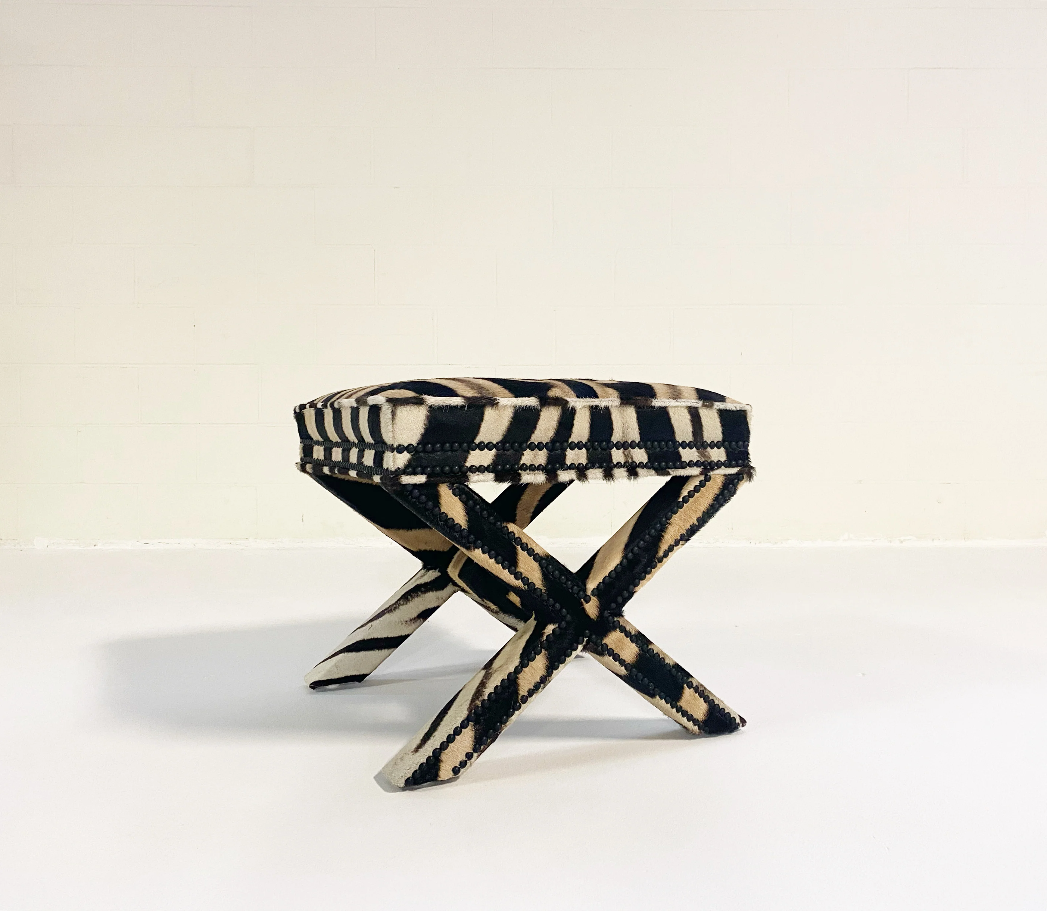 X Bench in Zebra Hide - Image 3