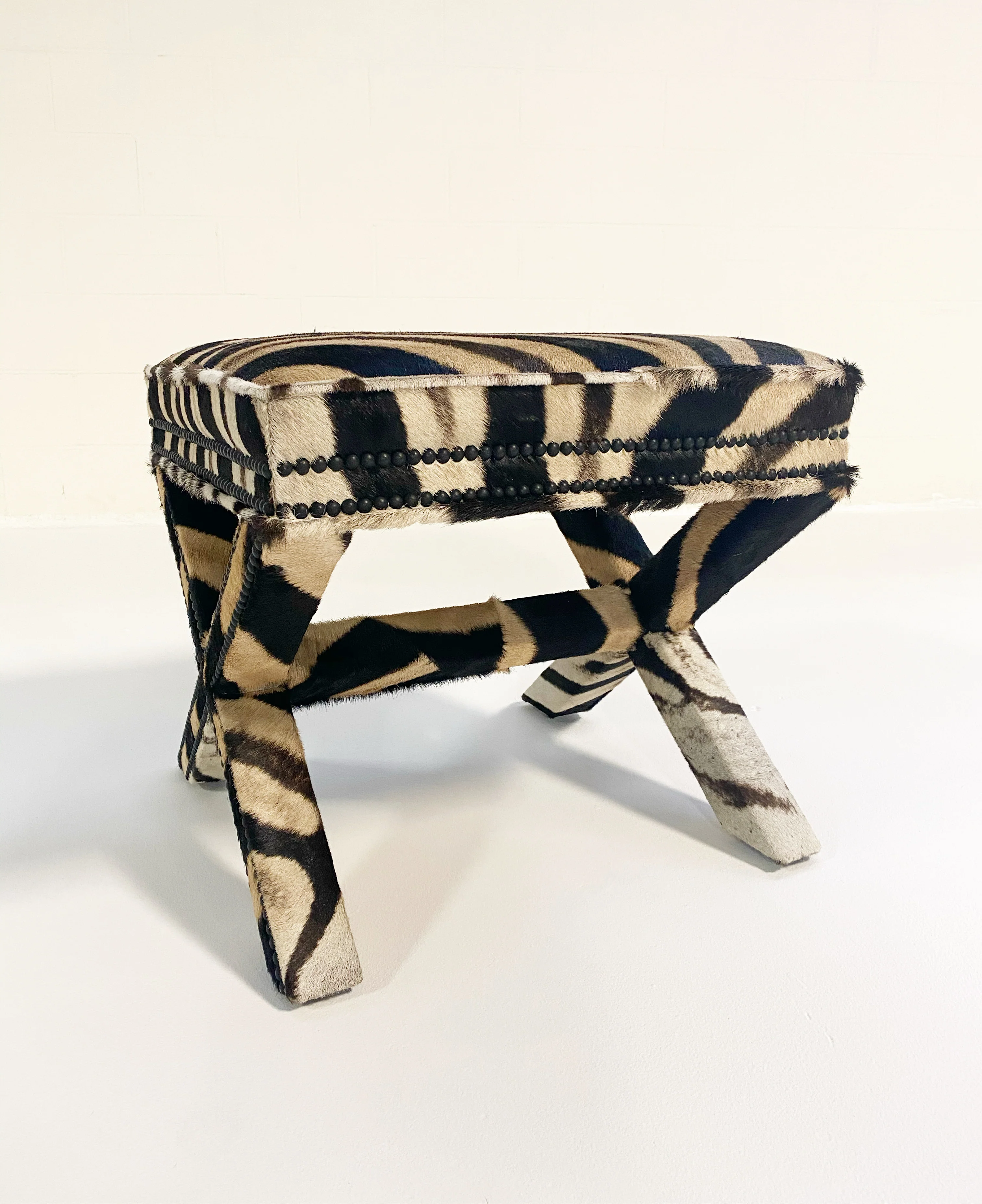 X Bench in Zebra Hide - Image 4