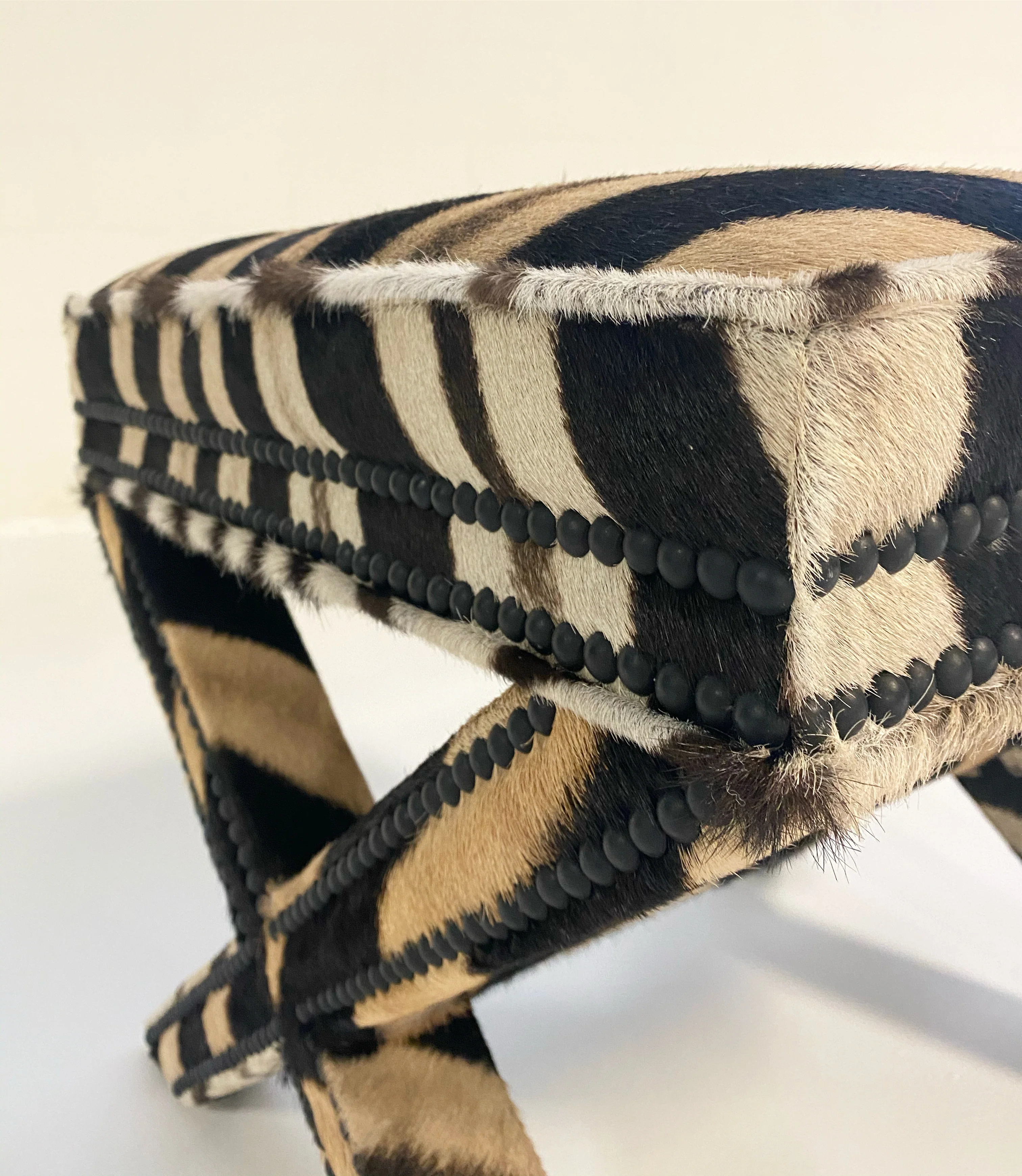 X Bench in Zebra Hide - Image 5
