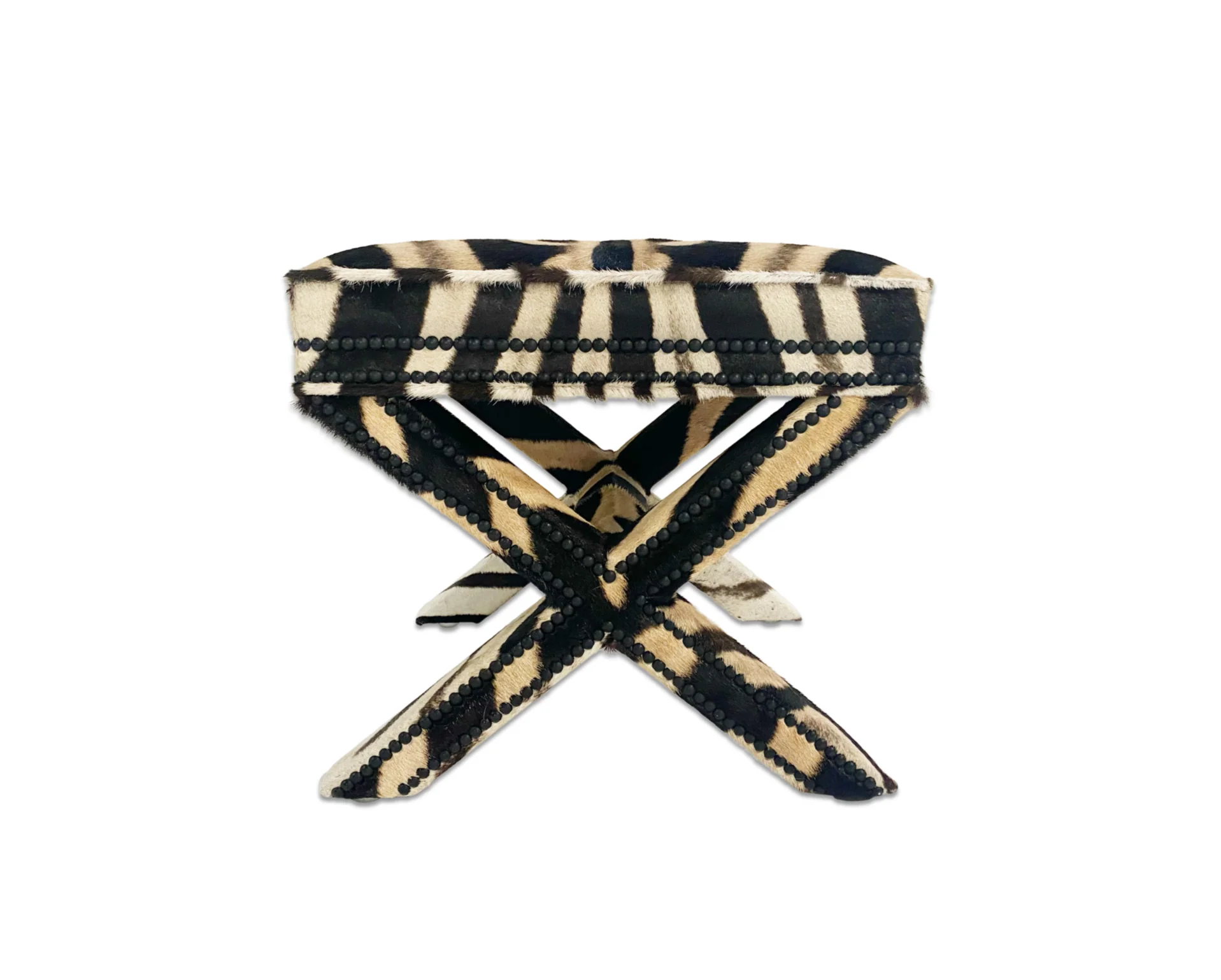 X Bench in Zebra Hide - Image 6