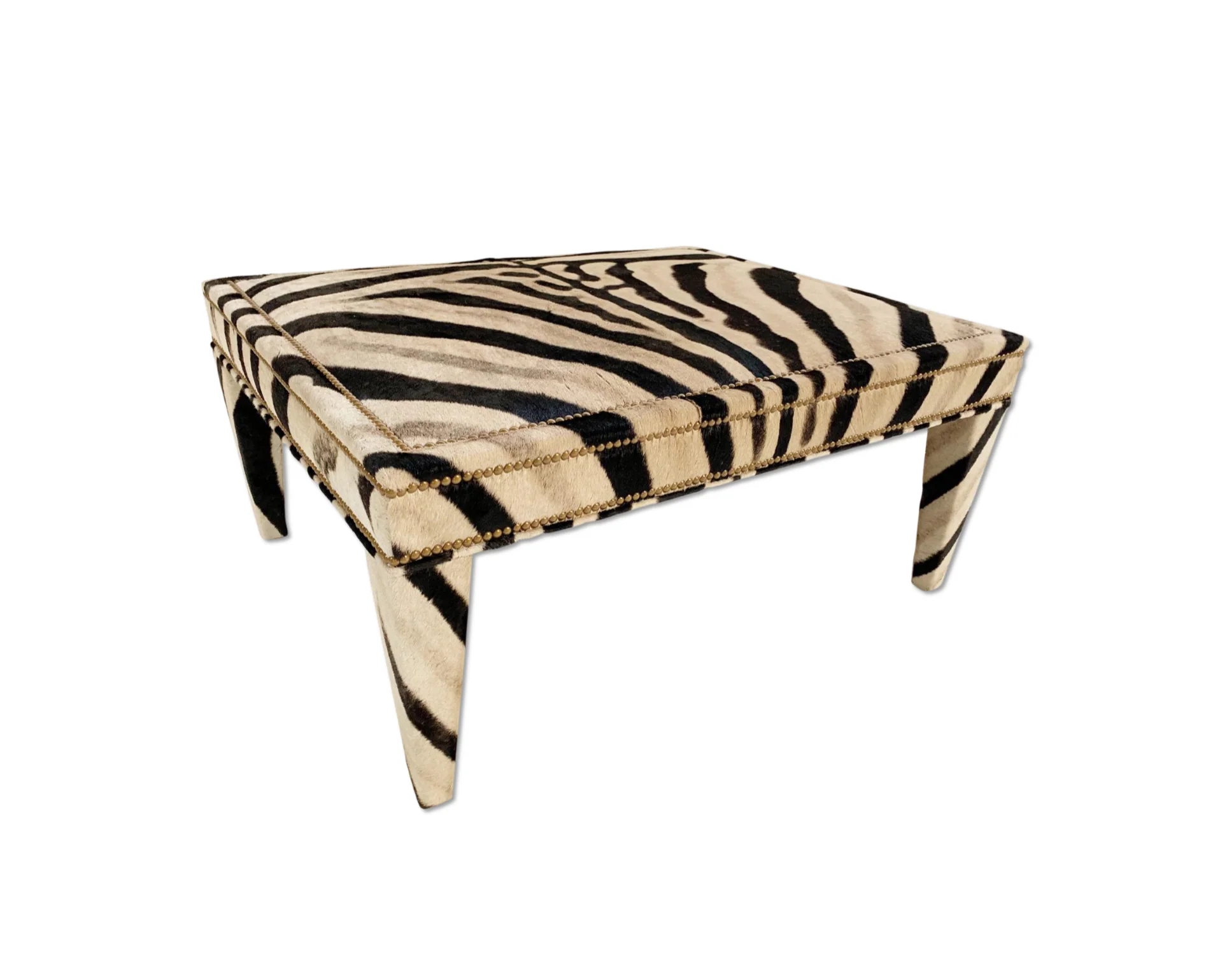 The Forsyth Parsons Style Ottoman in Zebra - Image 10