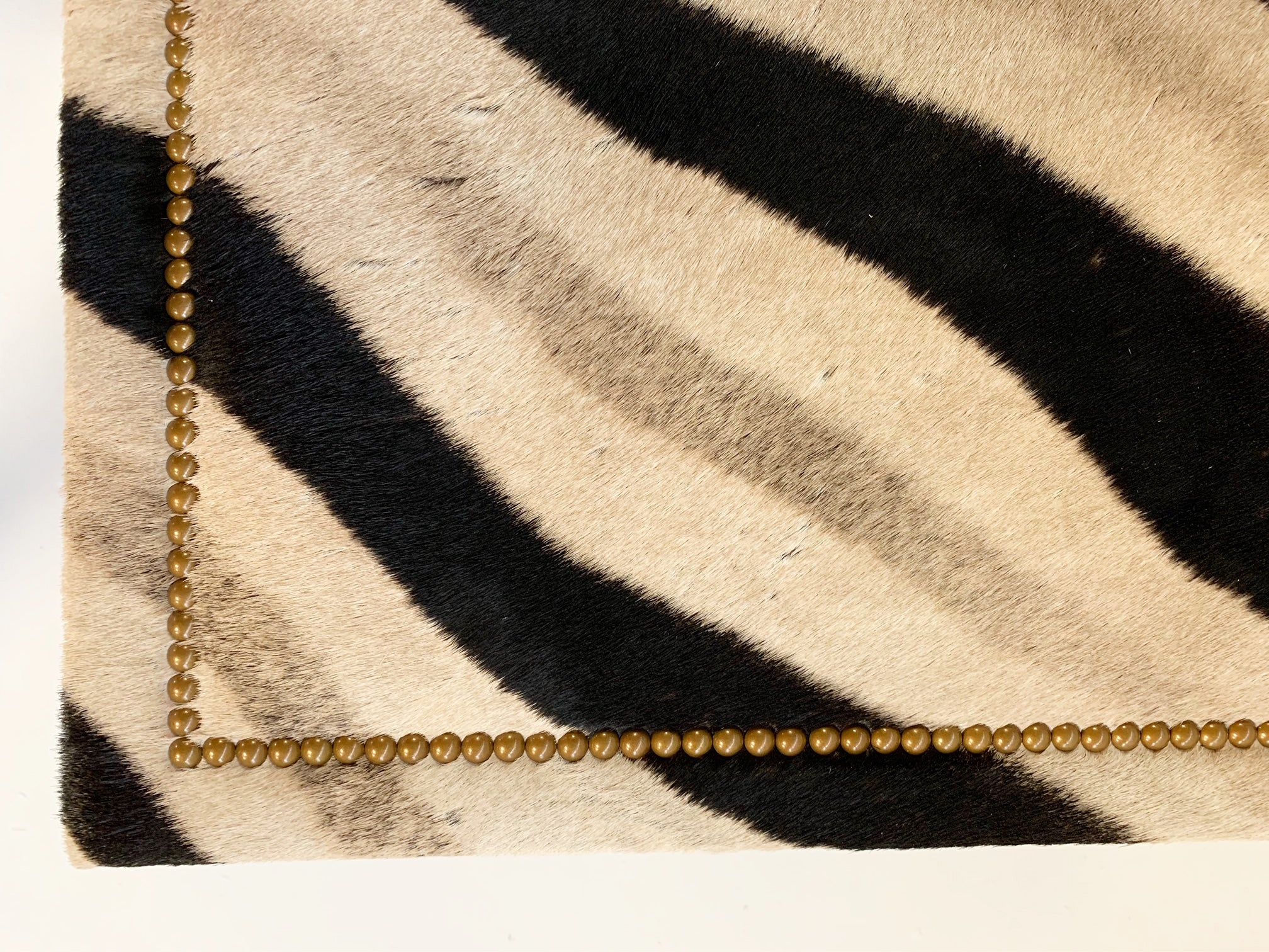 The Forsyth Parsons Style Ottoman in Zebra - Image 5