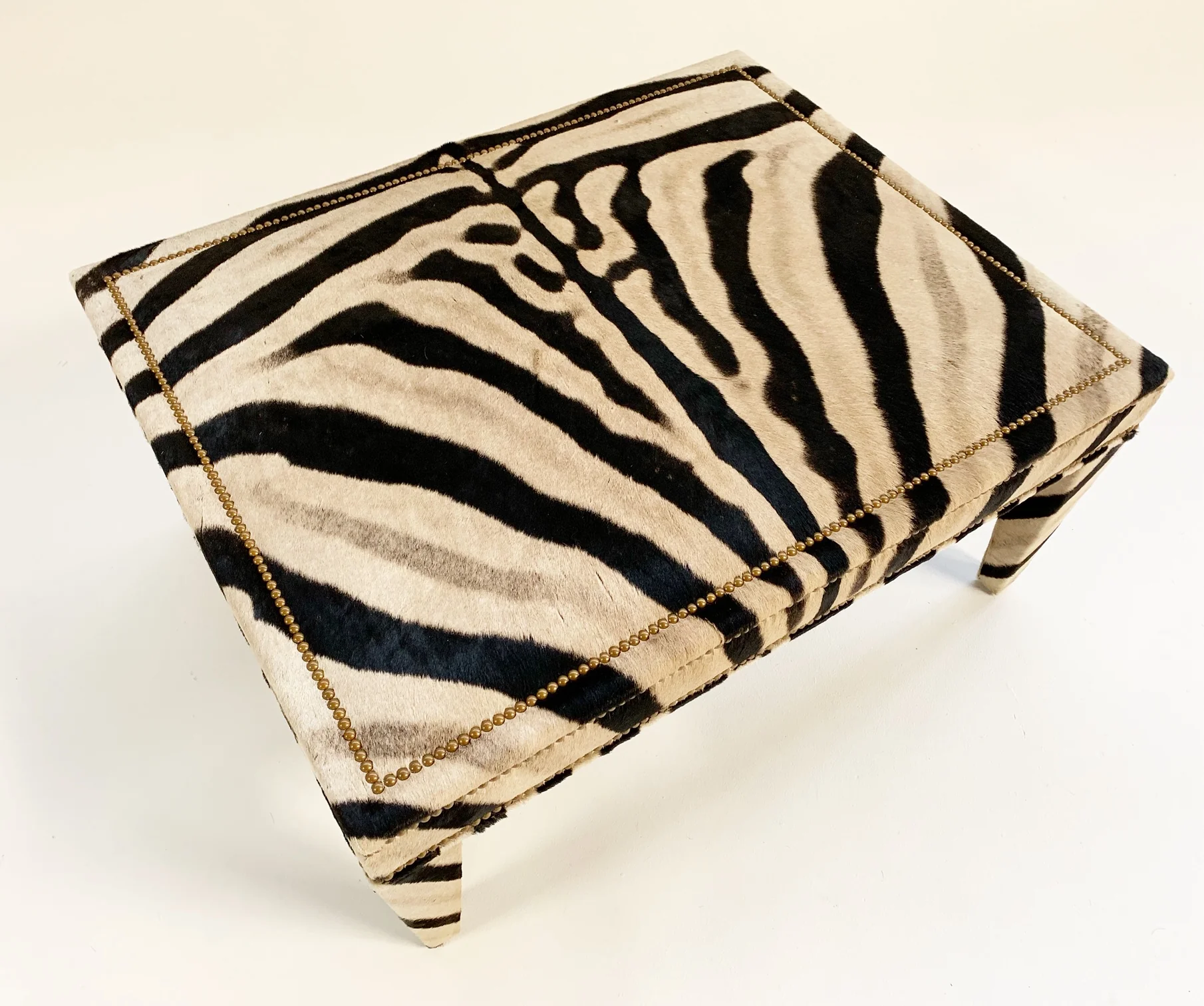 The Forsyth Parsons Style Ottoman in Zebra - Image 6