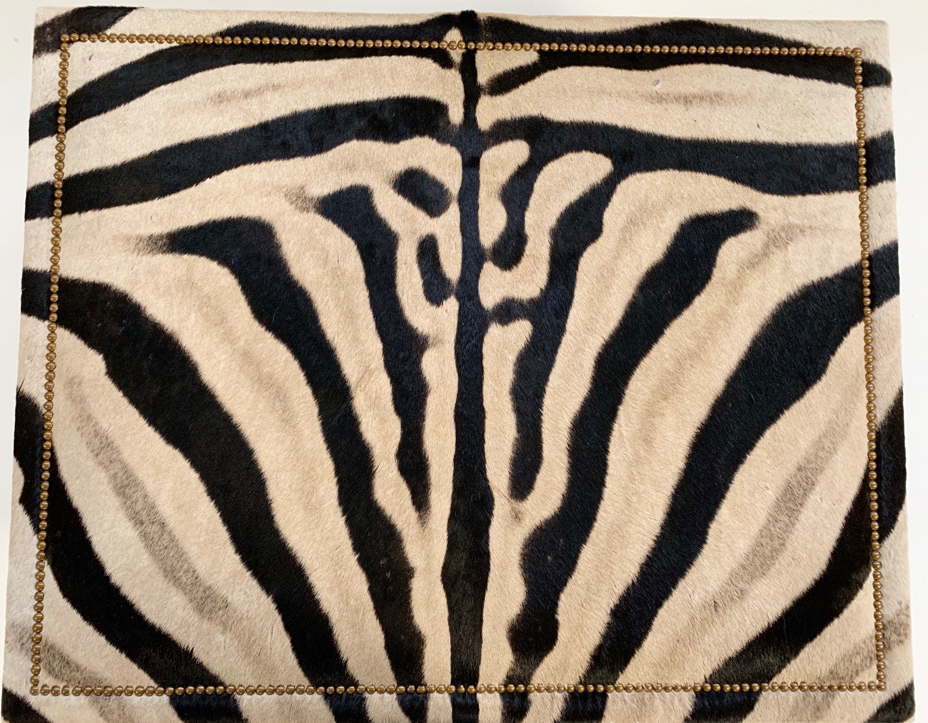 The Forsyth Parsons Style Ottoman in Zebra - Image 8