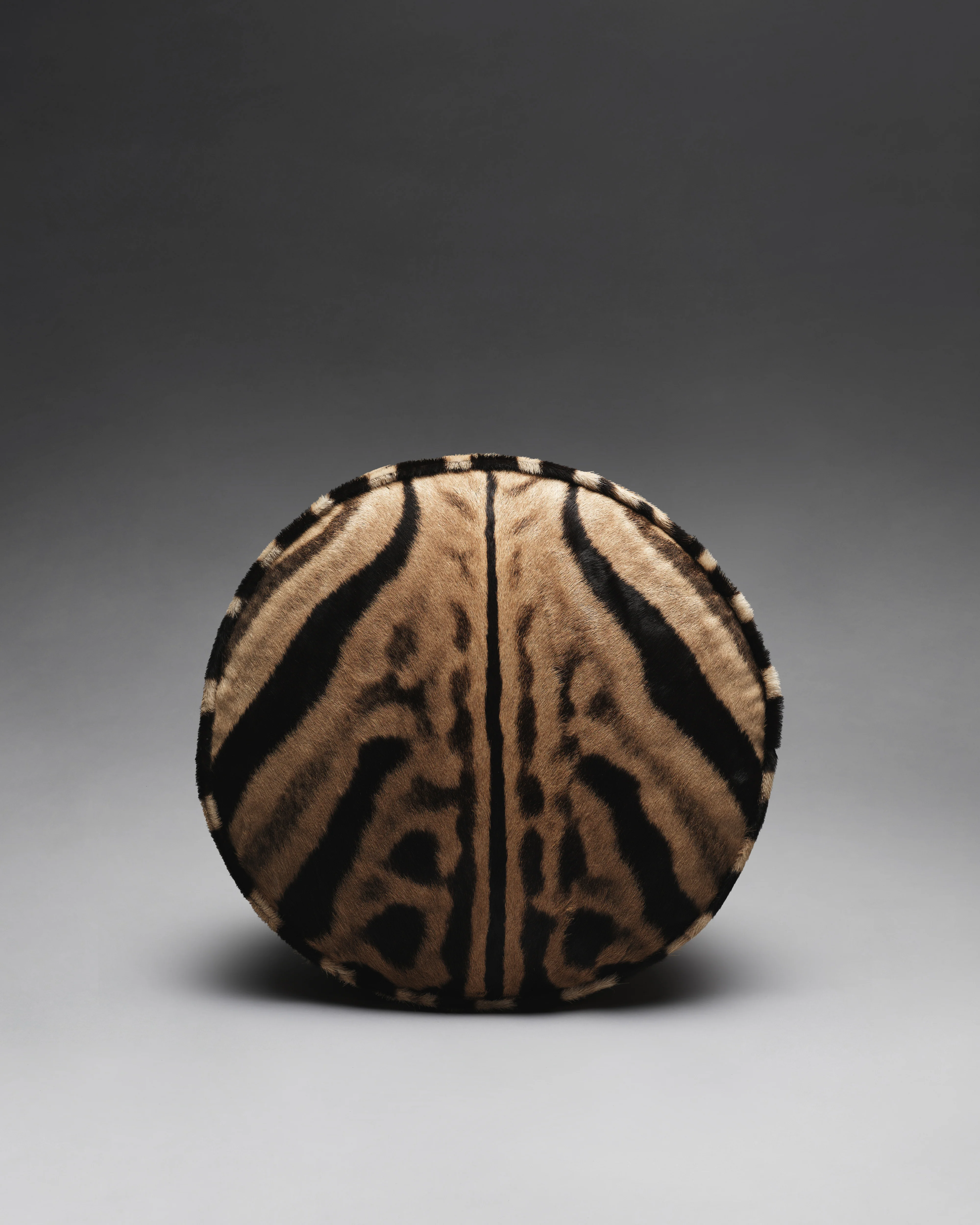 The Forsyth Pouf Ottoman in Zebra, Made to Order - Image 3