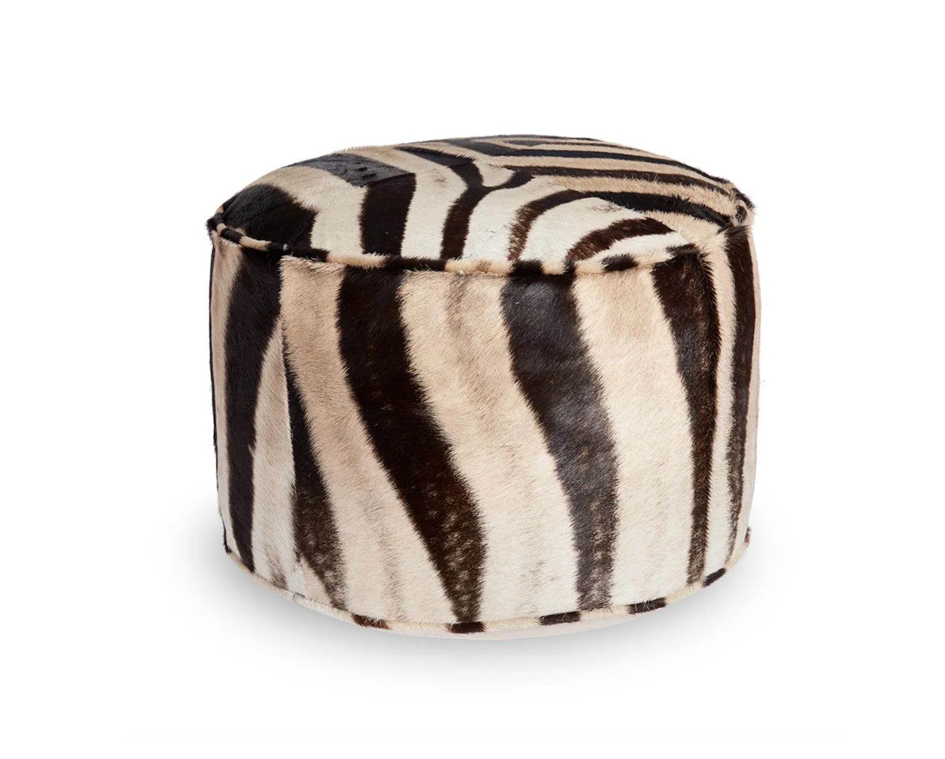 The Forsyth Pouf Ottoman in Zebra, Made to Order - Image 8